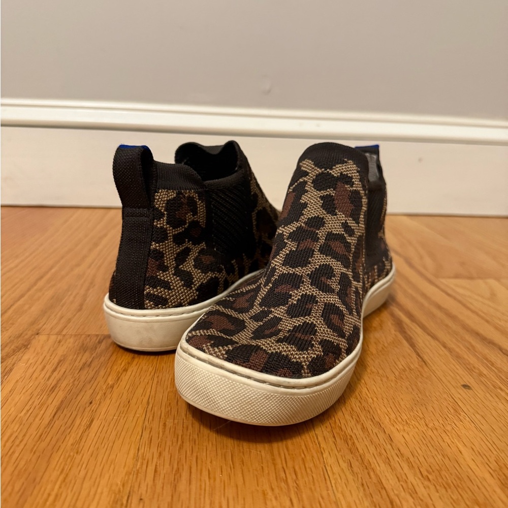 Rothy's Leopard Print High-Top Sneakers